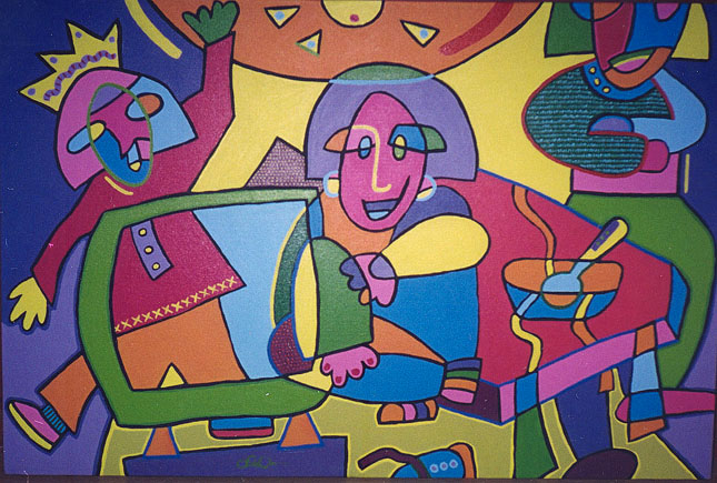 "TV nad Noodles" Artist: Linda Gleeson